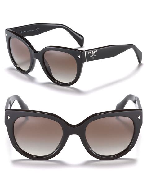 prada women's round 54mm sunglasses|Prada 53mm round sunglasses.